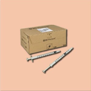 BD Plastipak Syringes 1ml x 120
